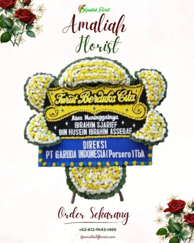 Papan Bunga Duka di Sirnaraja