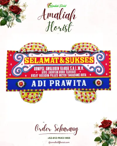 Karangan Bunga Ucapan Selamat di Sirnaraja